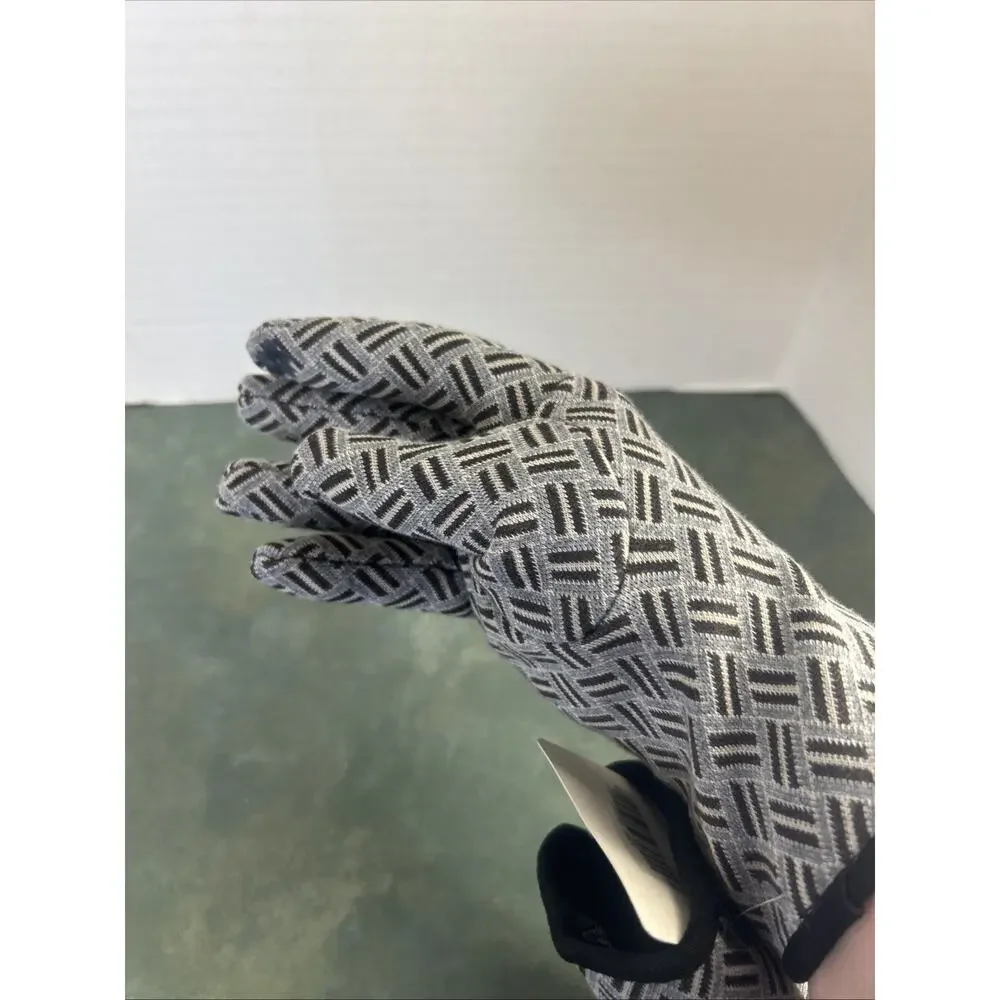 Fadivo New York Womens Touchscreen Gloves Gray Black Fleece Lined New Geometric